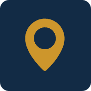 Map pin icon on dark background