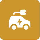 Electric vehicle charging icon