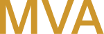Bold gold MVA initials displayed